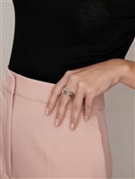 Ring Annamaria Cammilli Woman Dune in White Gold Diamante 0.27 Ct GAN0778W - GAN0778W